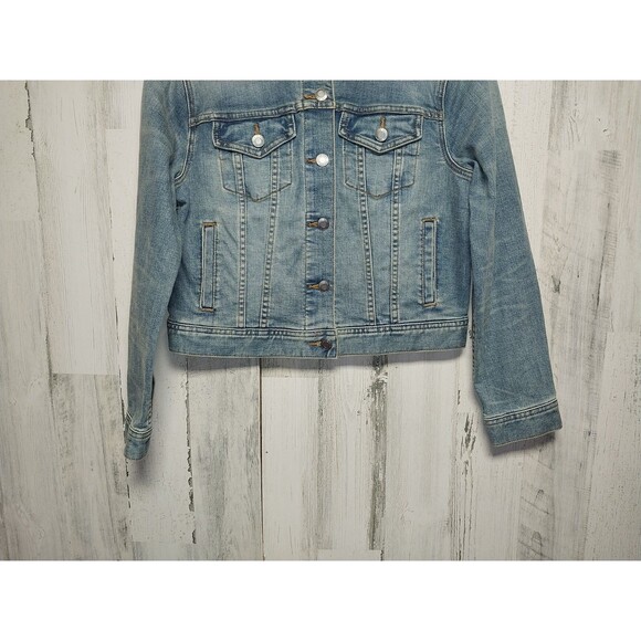 Lands' End Denim Jean Jacket, Women's Size XS (2-4) Blue - Picture 2 of 10